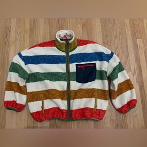 THE GREAT. Multicolor Striped Jacket
